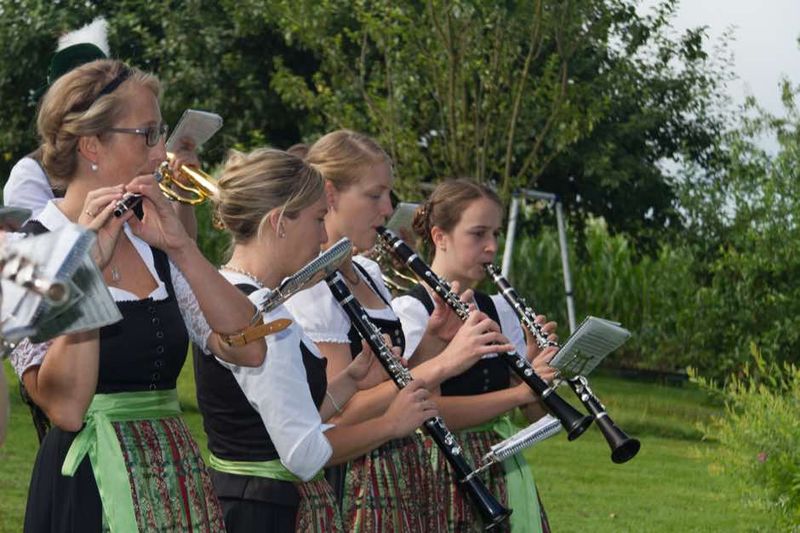 Die Halfinger Blasmusik beim Konzert
